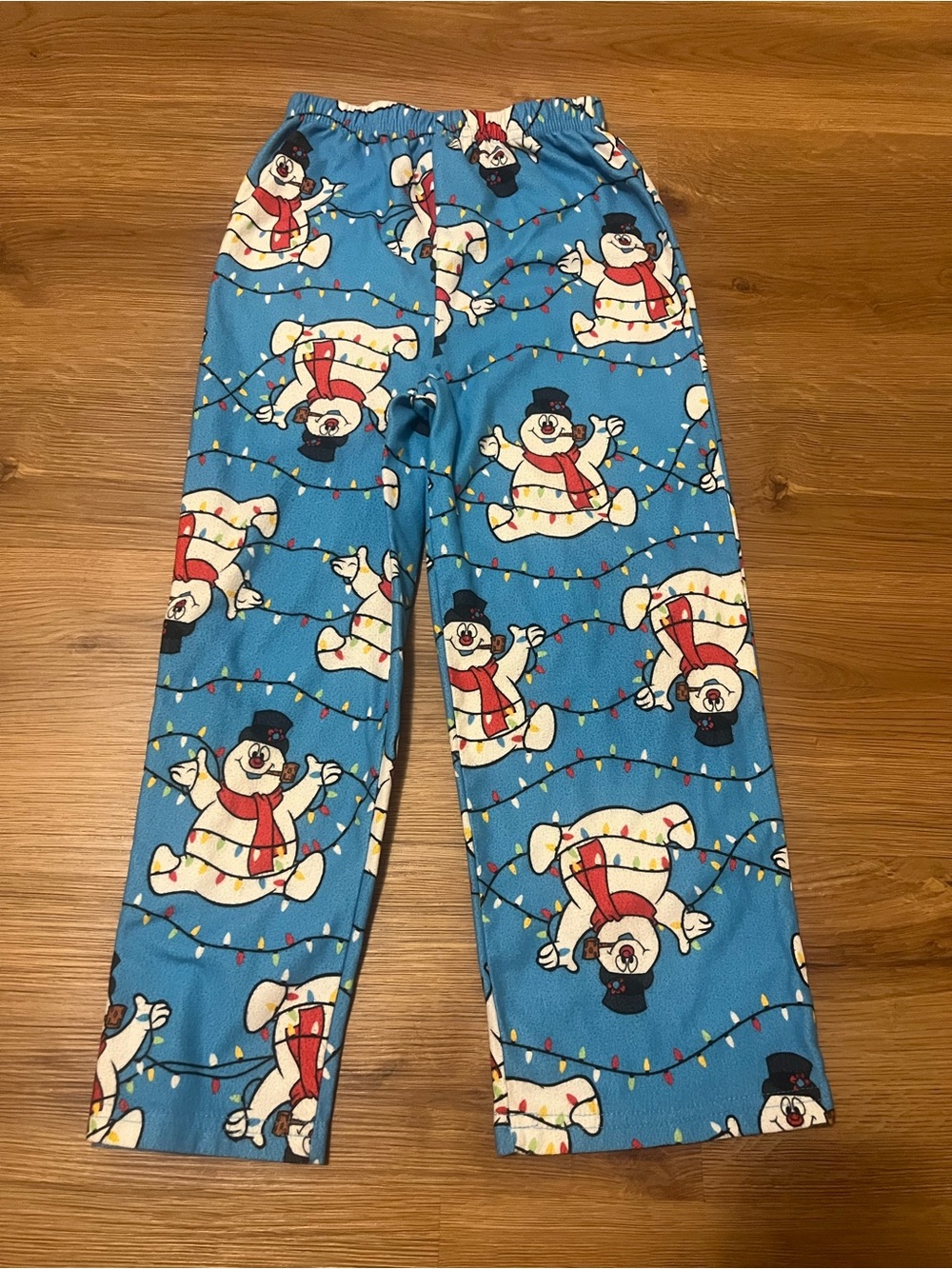 Kids Blue Snowman Holiday Pajama Pants